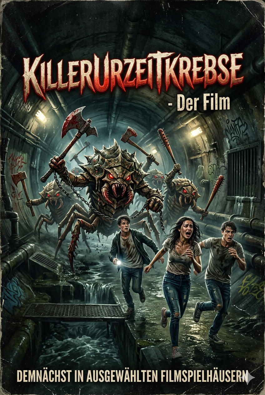 Killerurzeitkrebse: Der Film. Demnächst in ausgewählten Filmspielhäusern